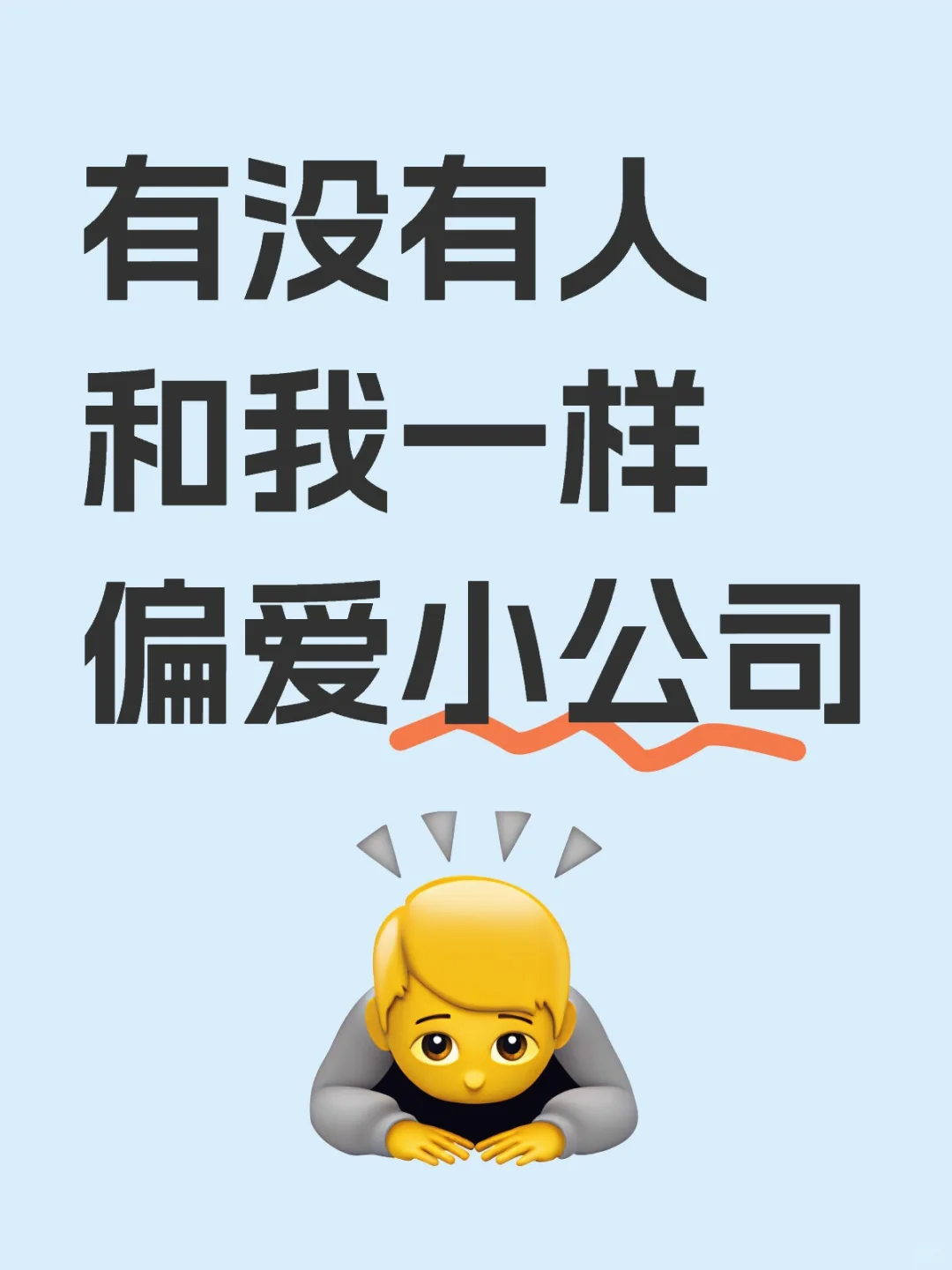 小公司才适合我们打工的i人