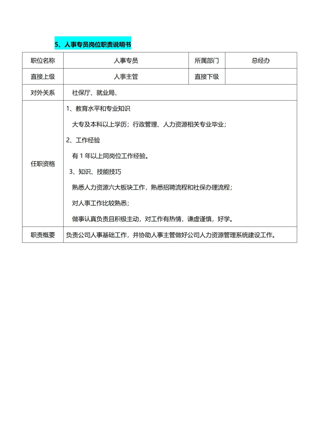 💯总经办/综合办❗组织架构及岗位职责