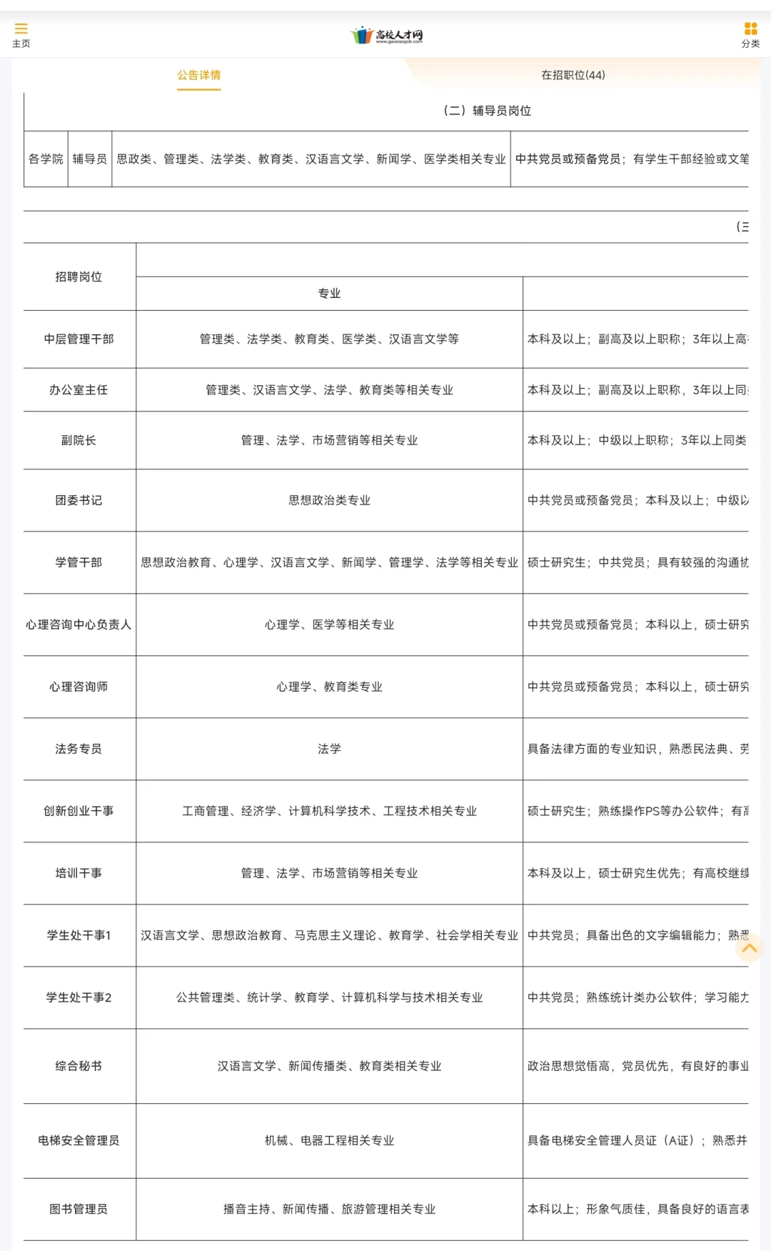 广州华夏职业学院2025年春季招聘公告