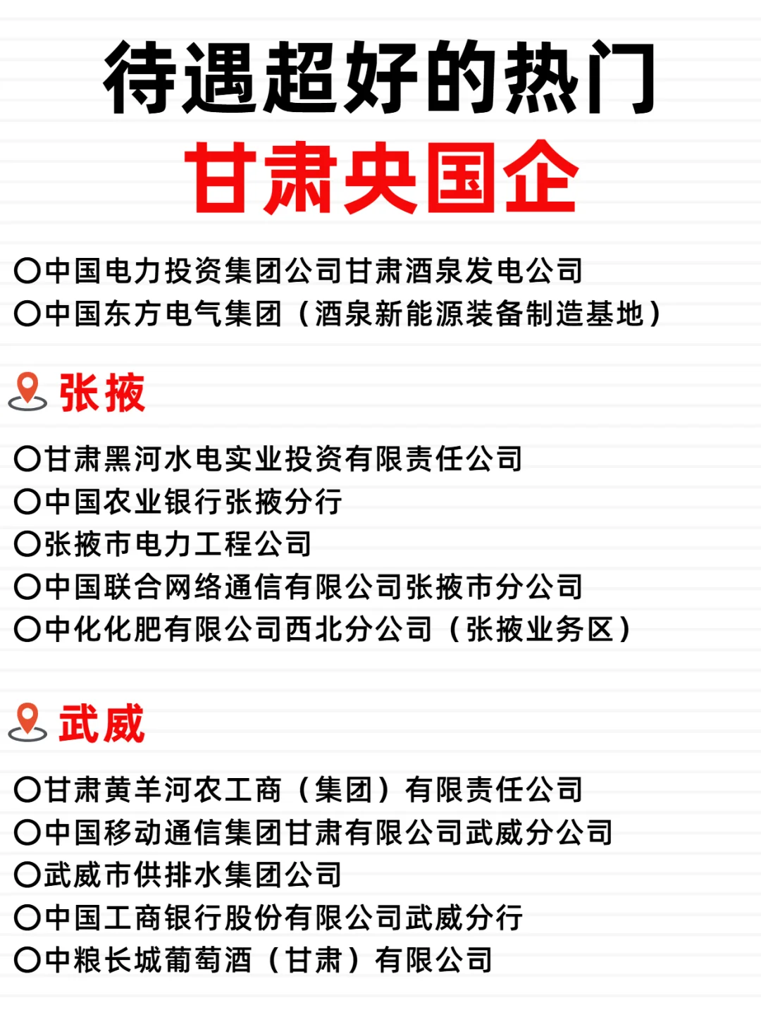 甘肃央国企，待遇好到哭！