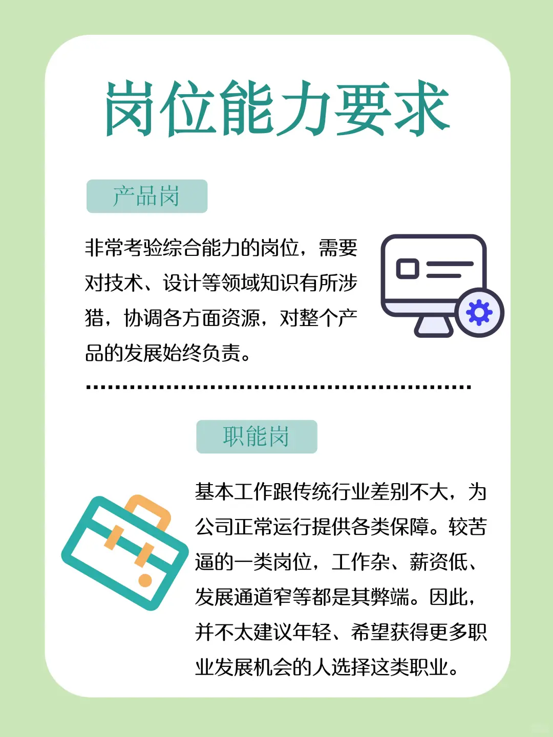 大厂岗位分类与职责