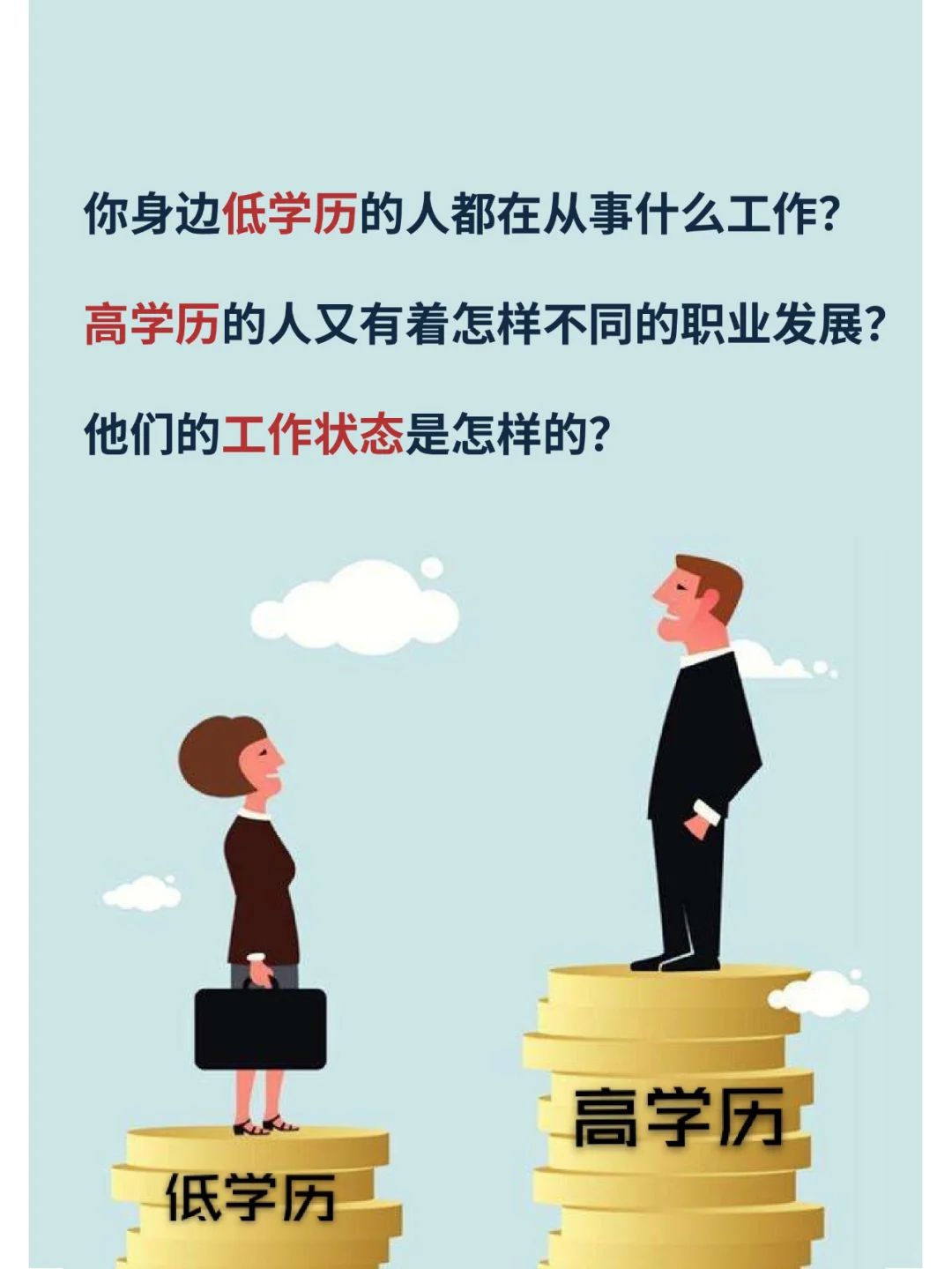 不同学历在干什么工作？学历歧视存不存在？