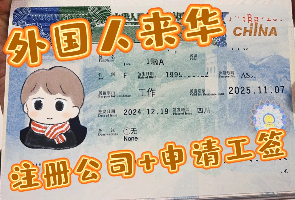 外国人来华自己申请中国工作签证