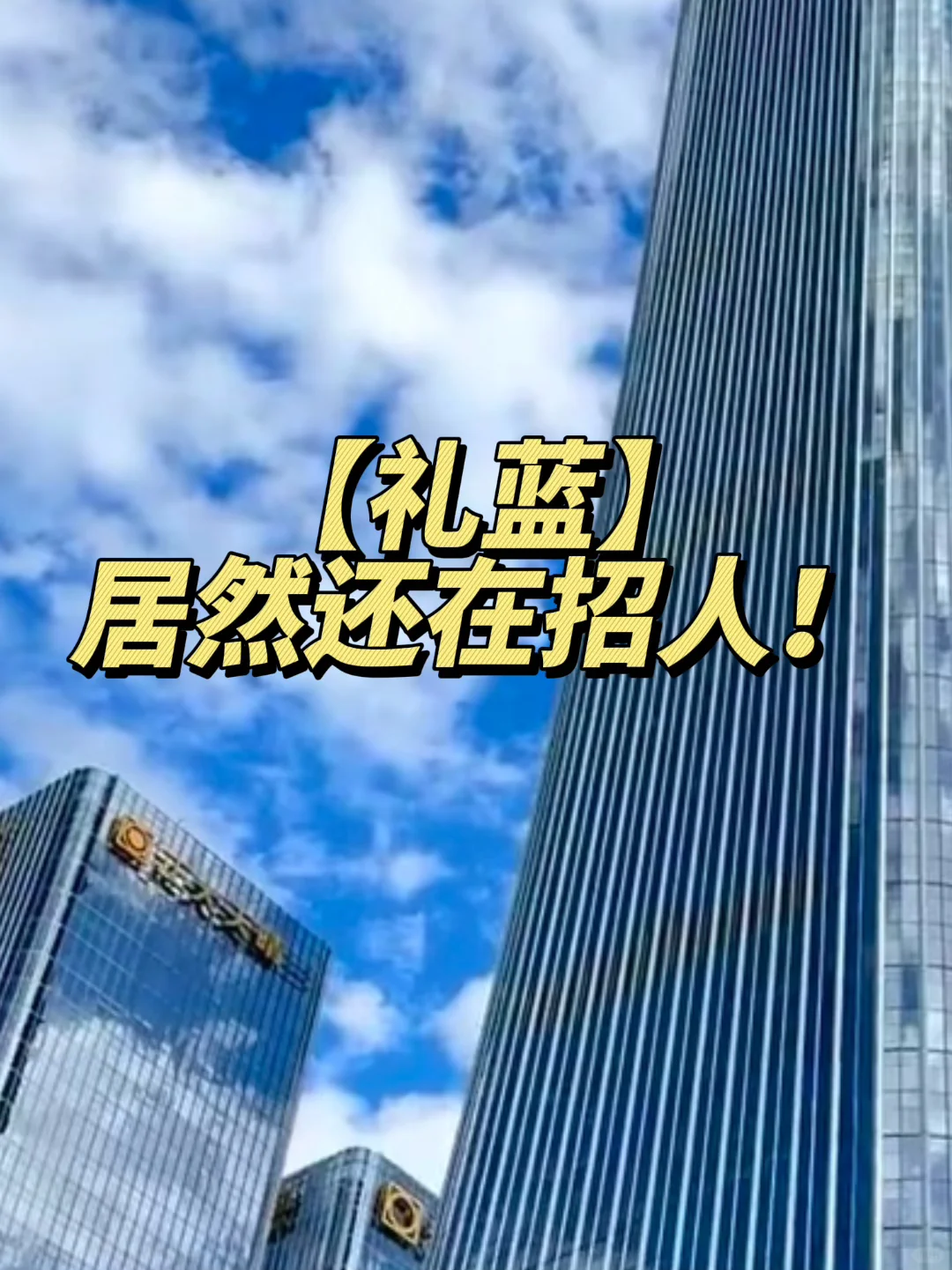 礼蓝公司还在招人！快冲！