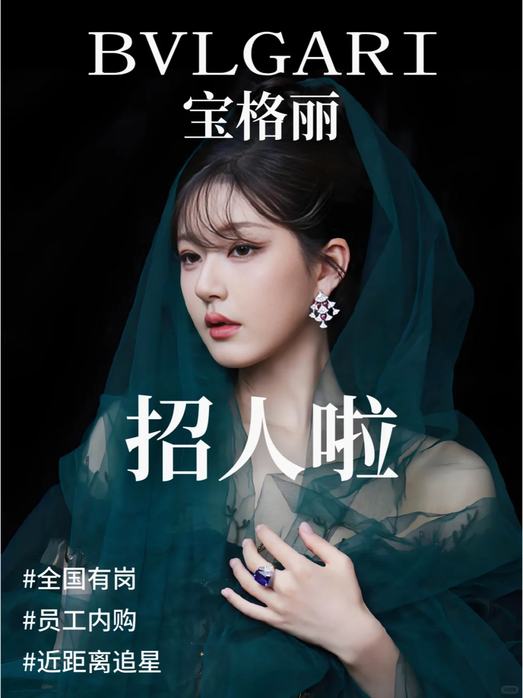 宝格丽招人啦🤩学历友好，全国有岗❗