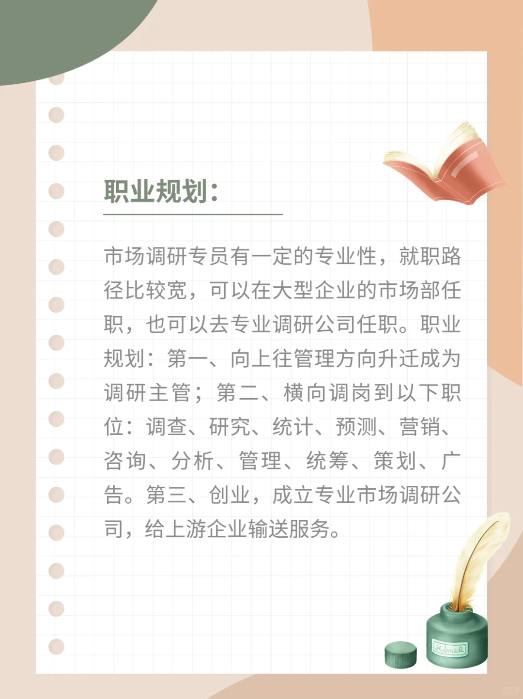 每天了解一个职业信息-市场调研