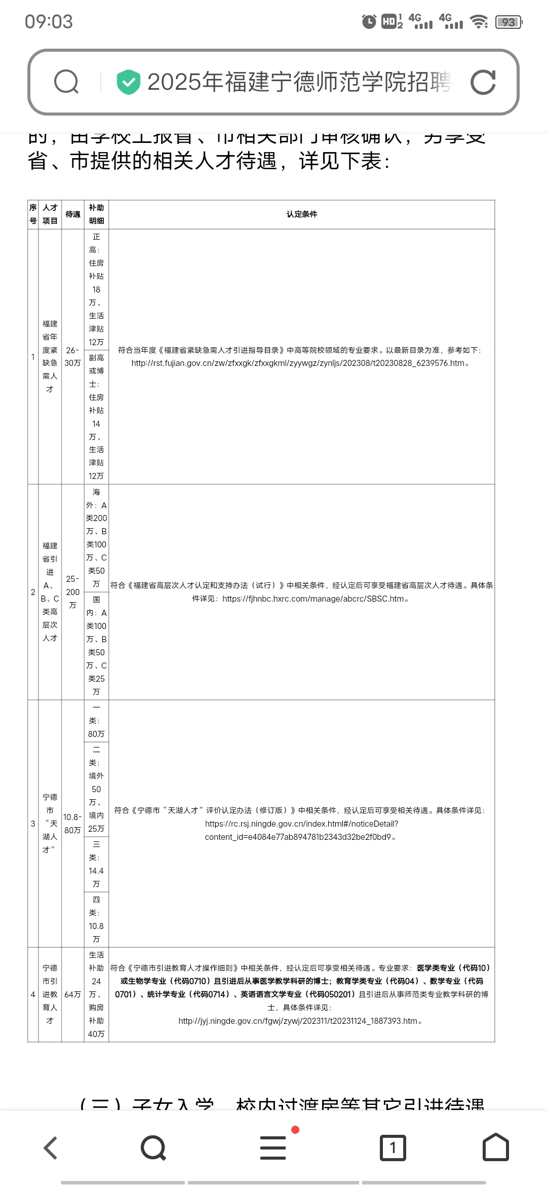 福建宁德师范学院招聘