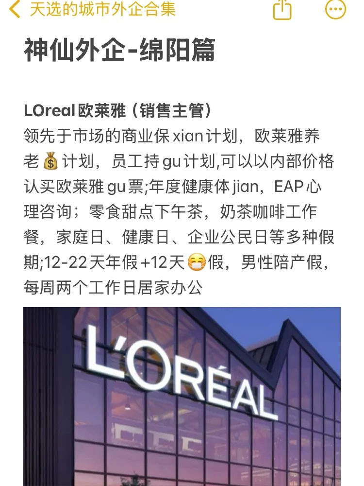 神仙外企-绵阳篇