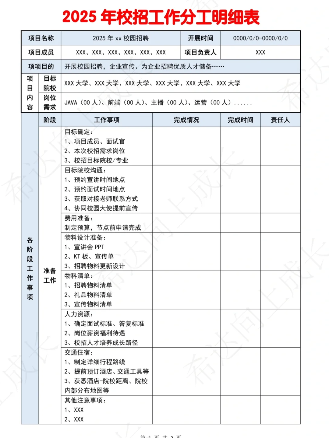🔥抄作业！被领导直夸的年度招聘计划来了💯