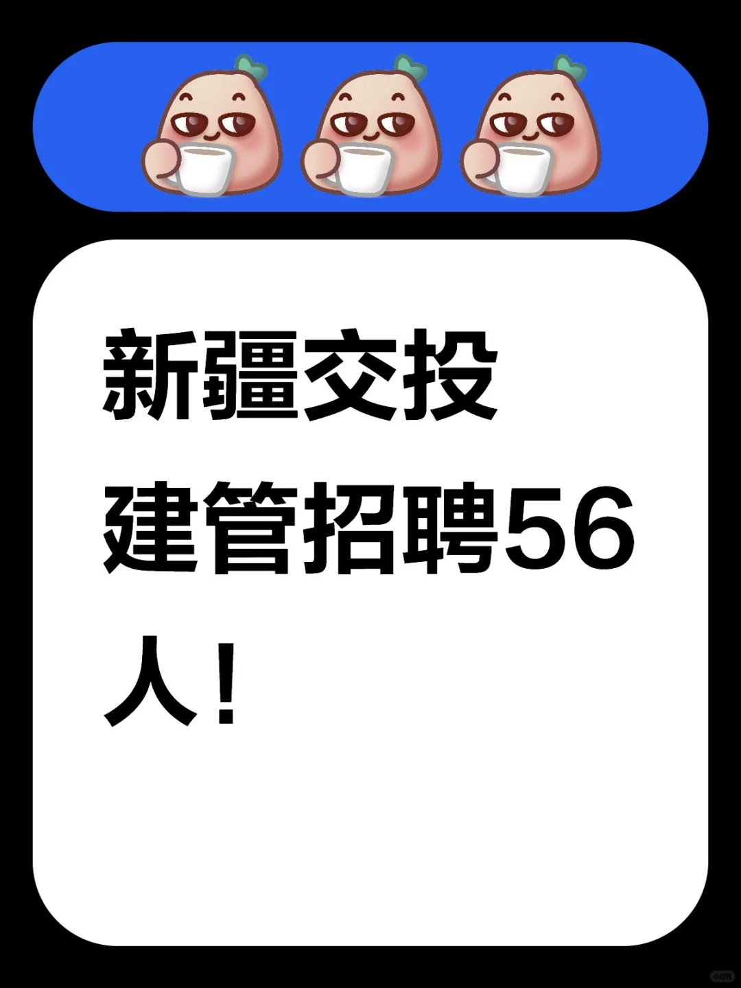 新疆交投建管2025招聘56人！