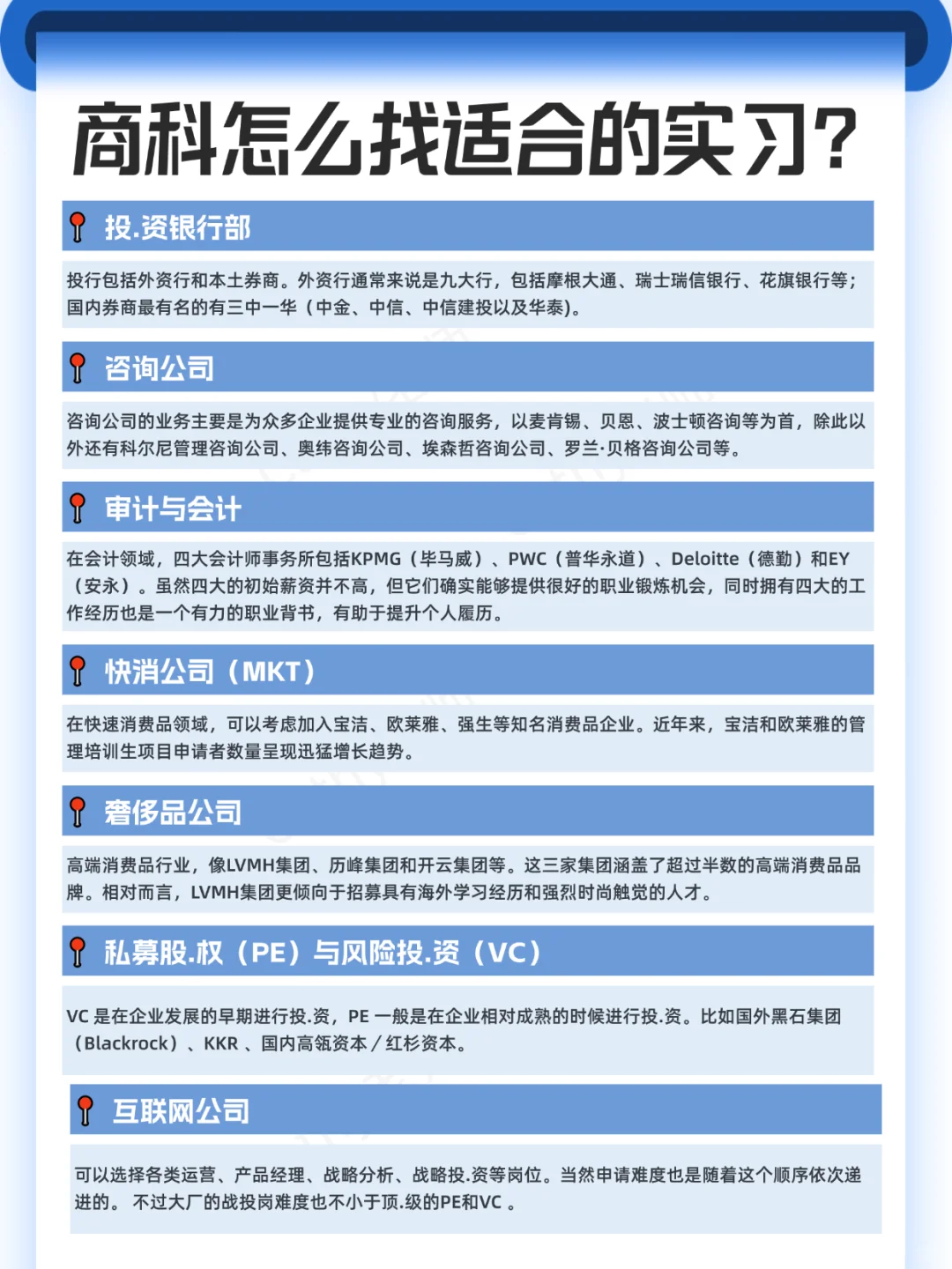 商科学生怎么找适合的实习？