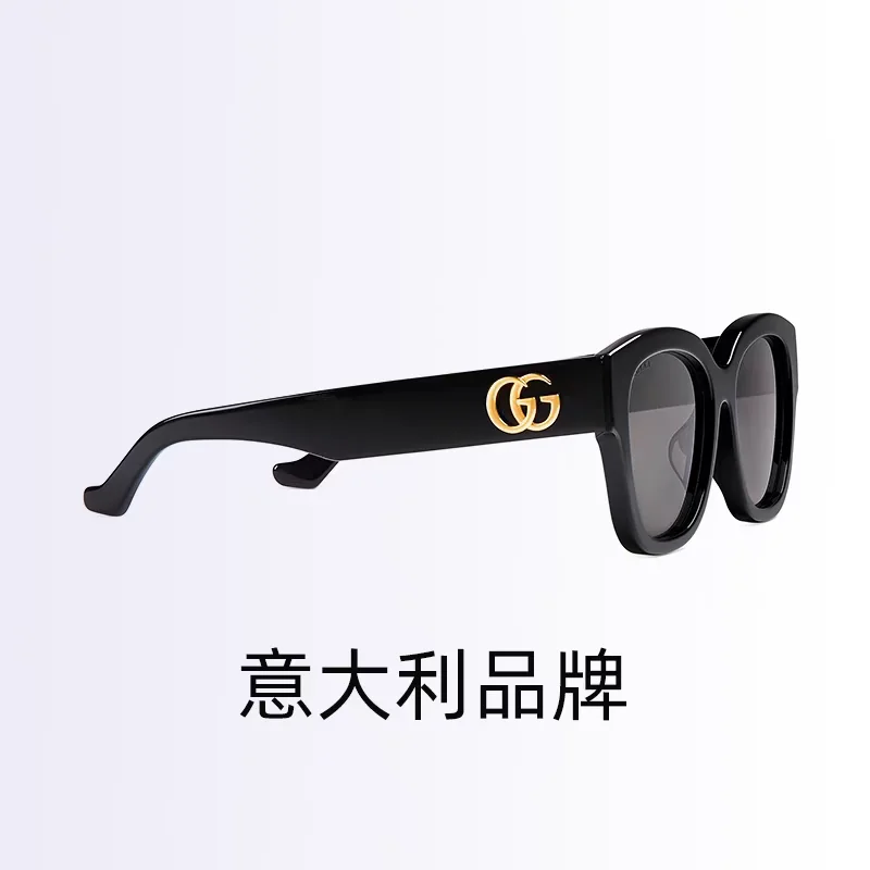 Gucci古驰太阳镜女经典时尚圆形粗边驾驶GG1