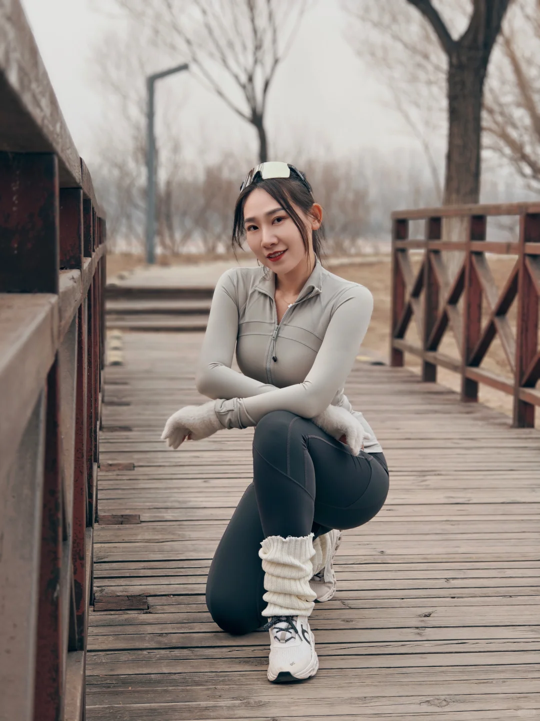 春节假期松弛一点～公园遛弯顺便跑几步🏃