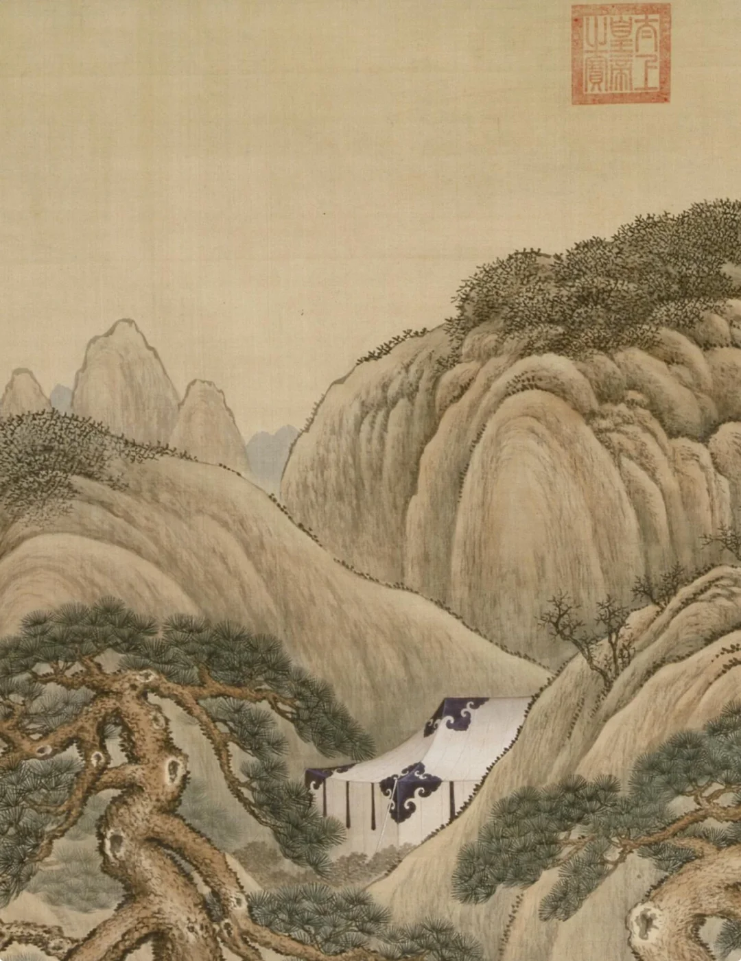 乾隆皇帝刺虎图