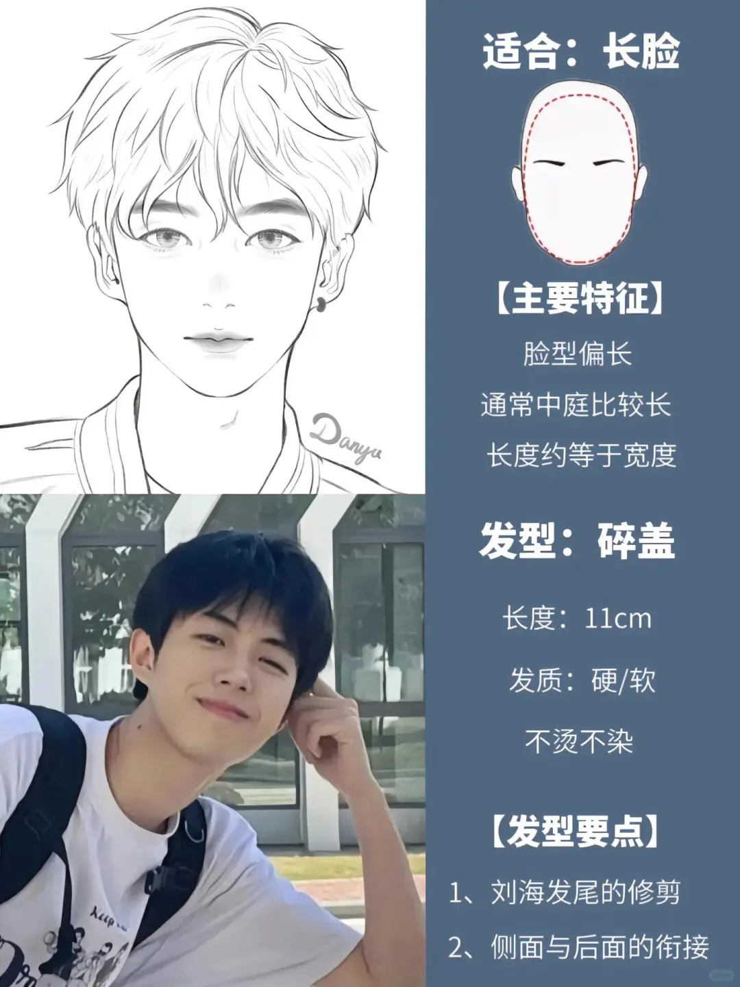 男生发型教程 男生烫发发型 男生发型打理 男士气垫烫 男士烫发 微分碎盖