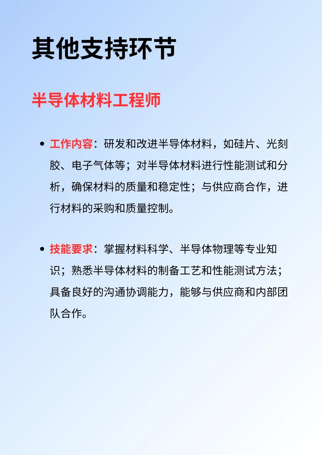 半导体岗位介绍