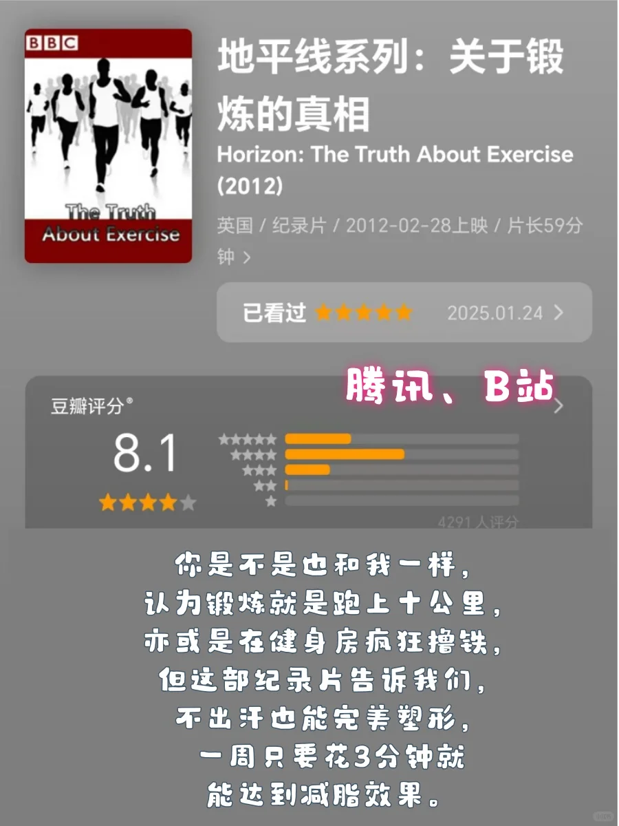 减肥塑身必看👗16部身材管理纪录片