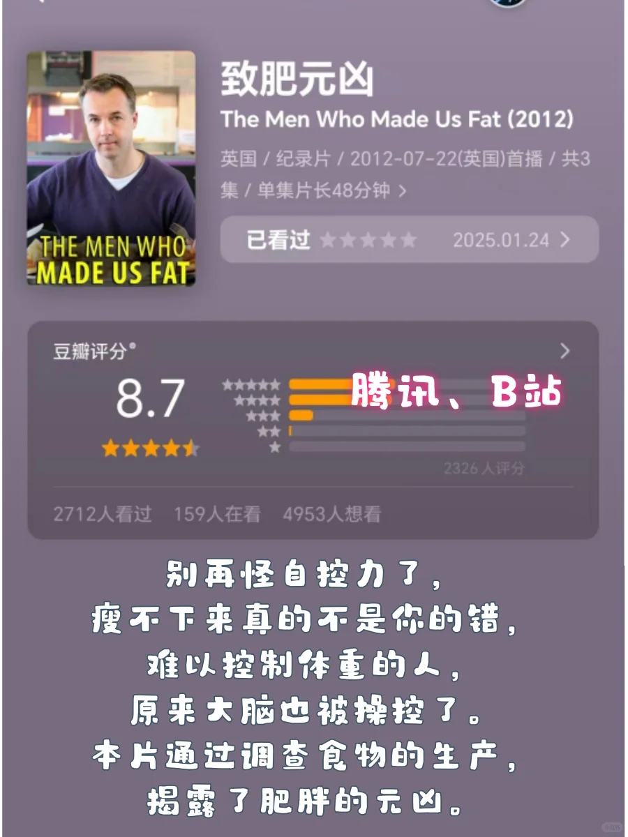 减肥塑身必看👗16部身材管理纪录片