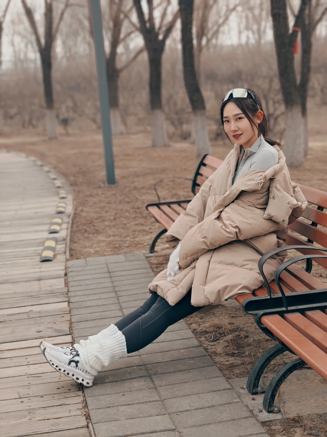 春节假期松弛一点～公园遛弯顺便跑几步🏃