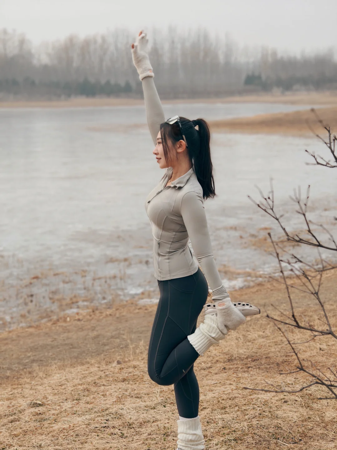 春节假期松弛一点～公园遛弯顺便跑几步🏃