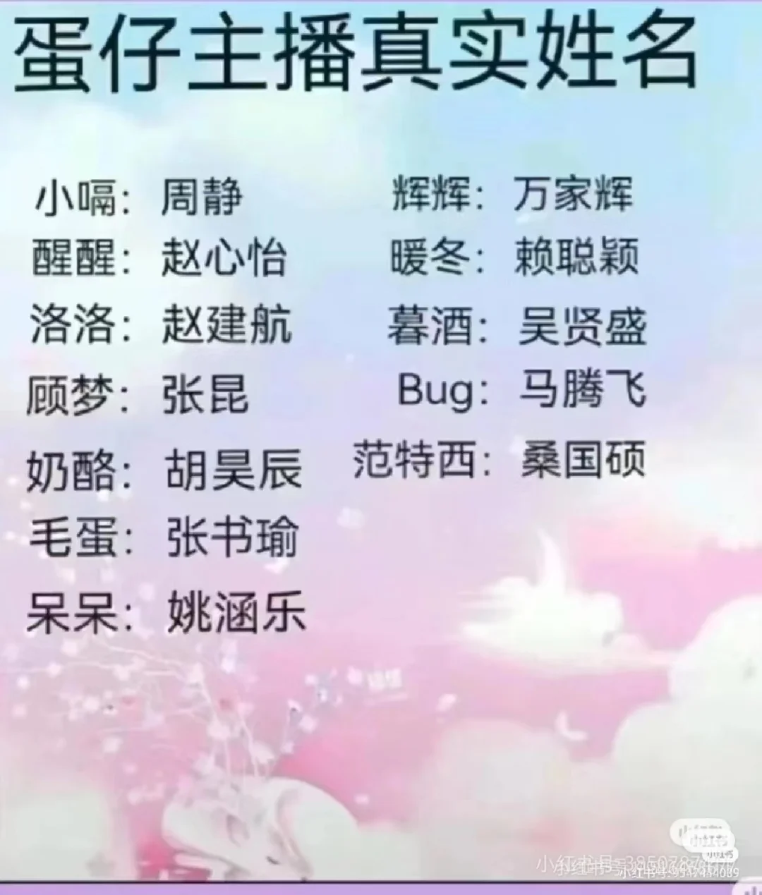 四大主播露脸。