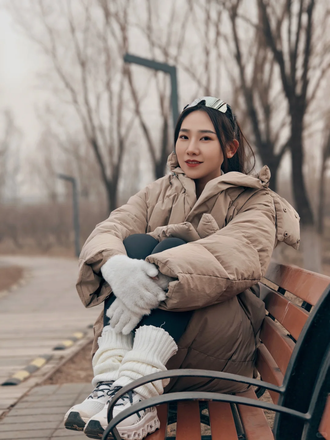 春节假期松弛一点～公园遛弯顺便跑几步🏃