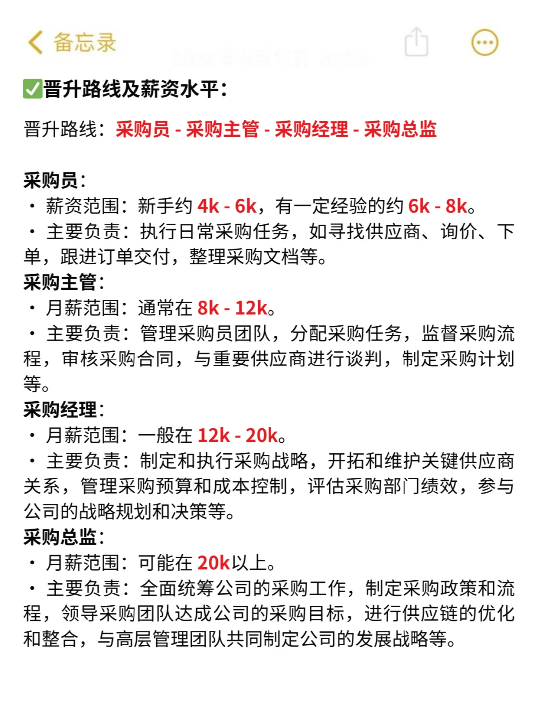 每天一个求职方向：采购员