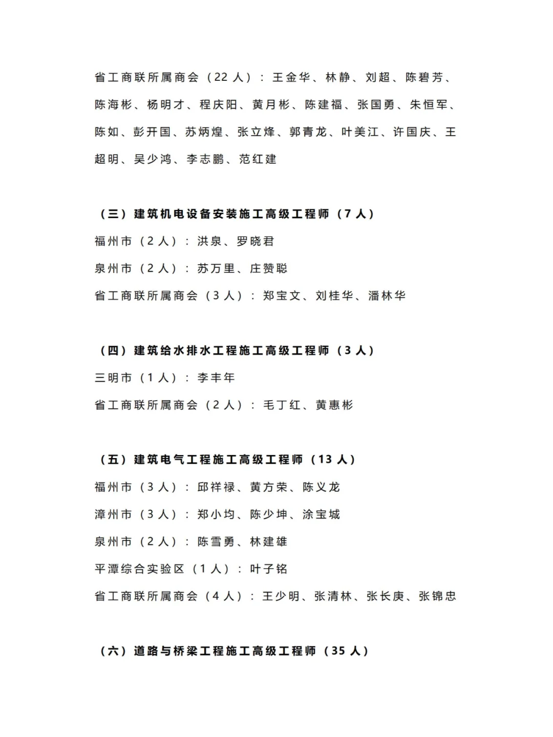 2023年度福建省非公高工考核结果公示