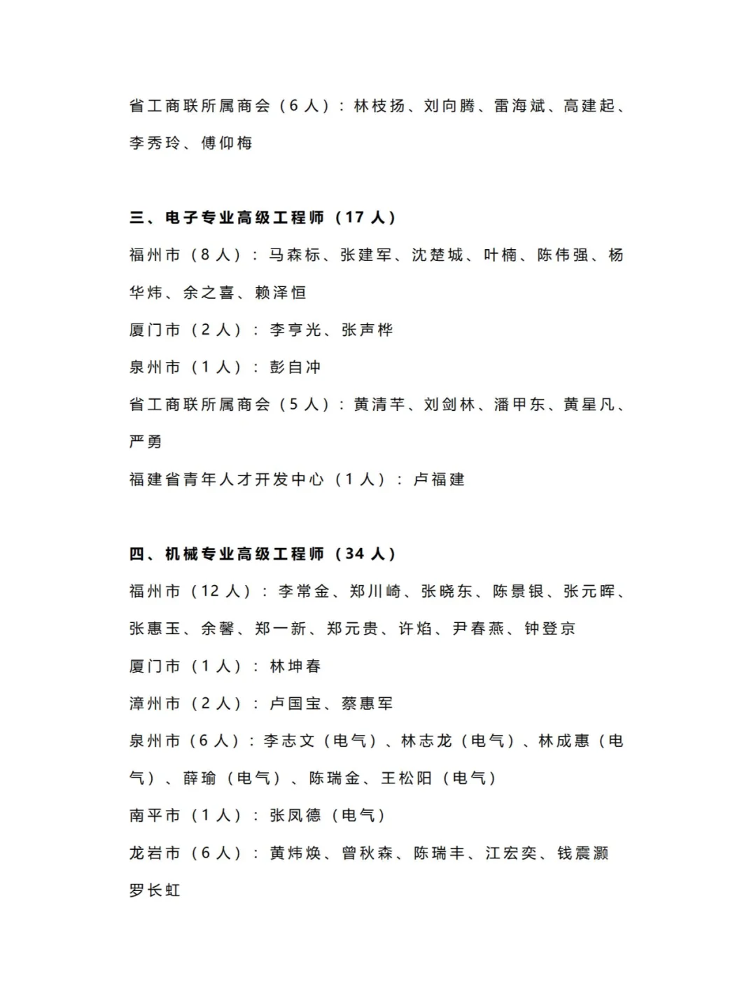 2023年度福建省非公高工考核结果公示