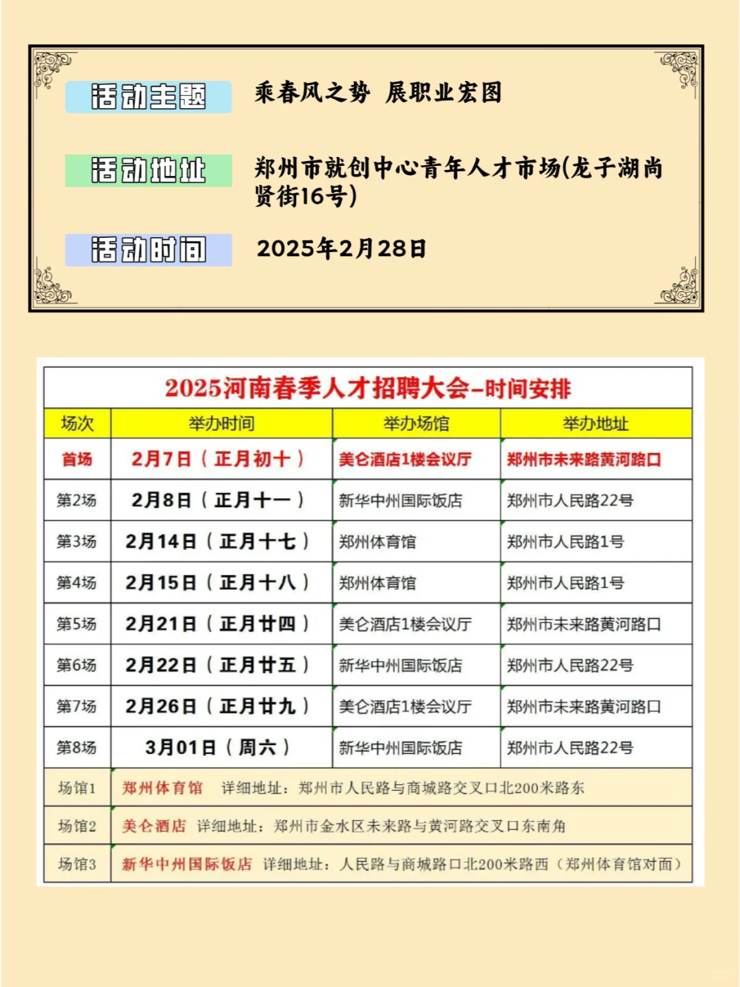 共20场！年后招聘会汇总！