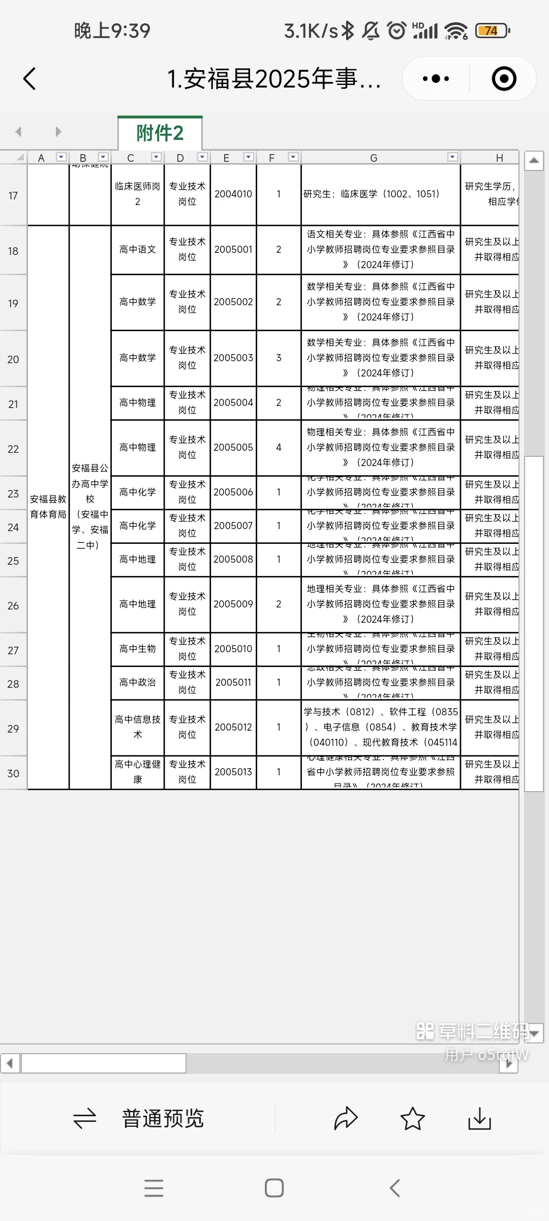 入编❗❗❗安福县事业单位人才引进。