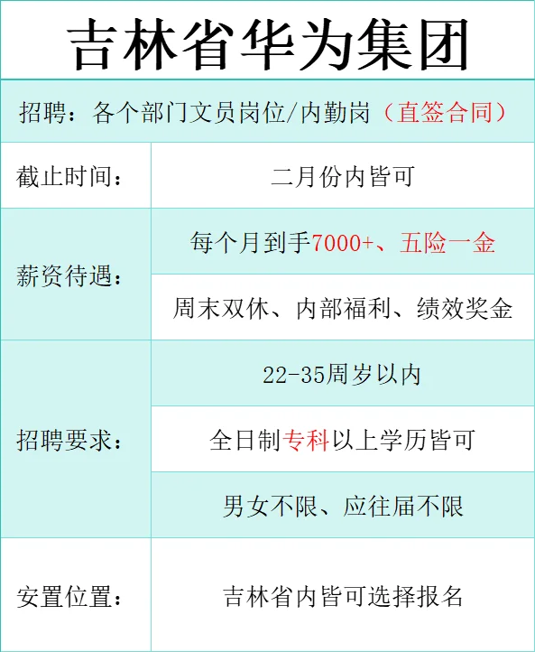 周末双休，吉林省神仙工作，华为集团