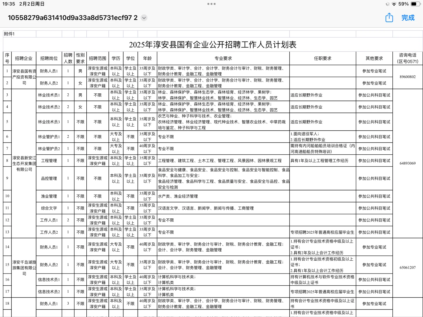 杭州2025淳安县国有企业公开招聘