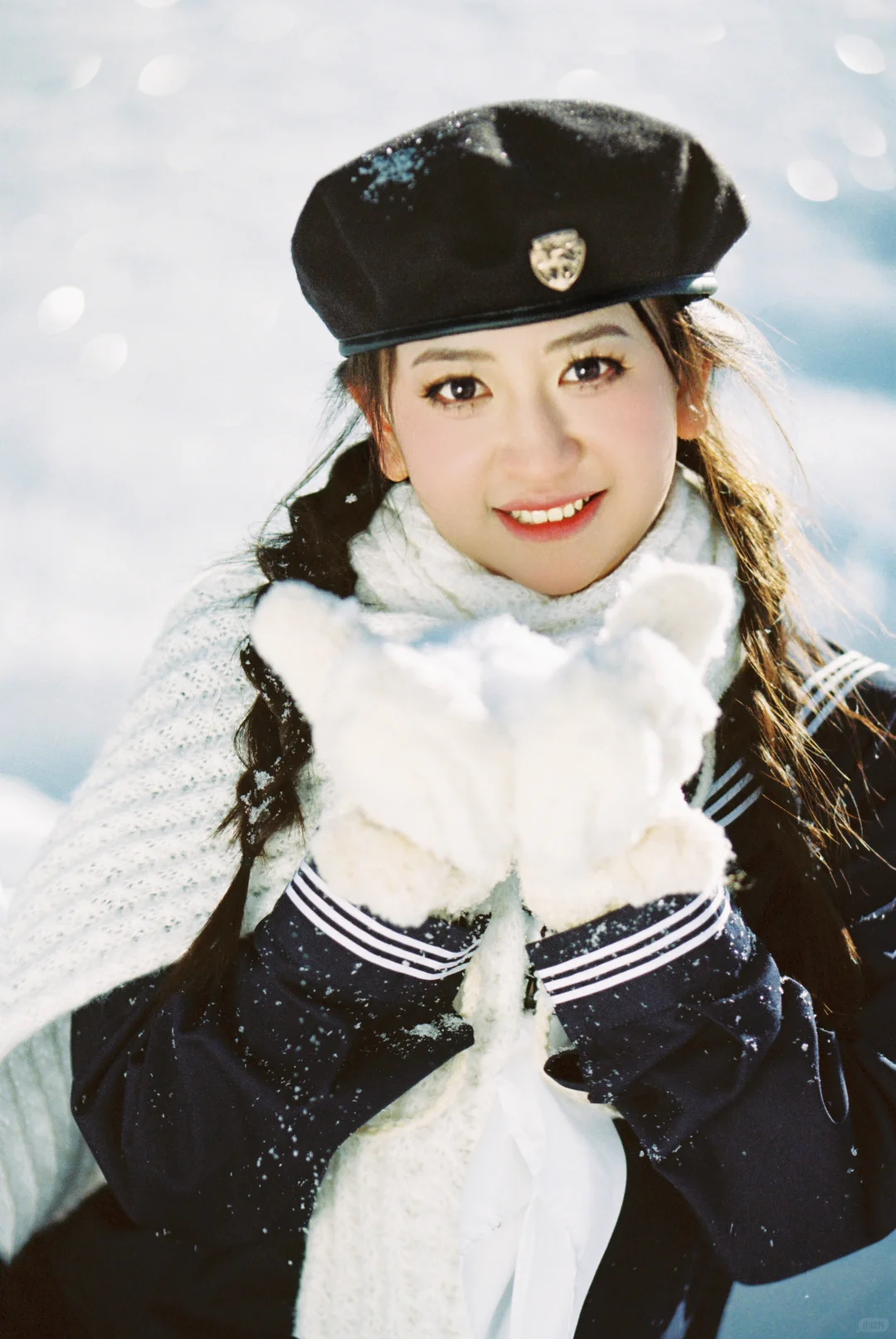 拍到了日剧女主角！❄️乌鲁木齐雪景jk少女