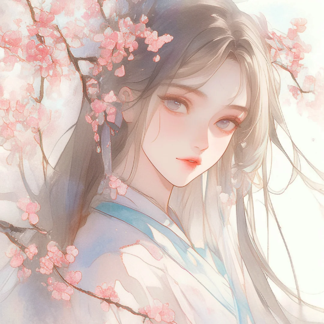 许你十里桃花，愿君不忘此生｜古风唯美女头