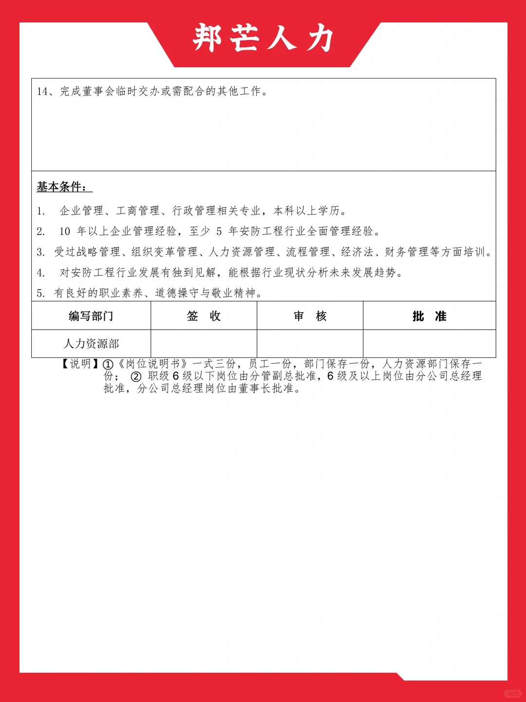 HR干货｜科技公司50个职位说明书