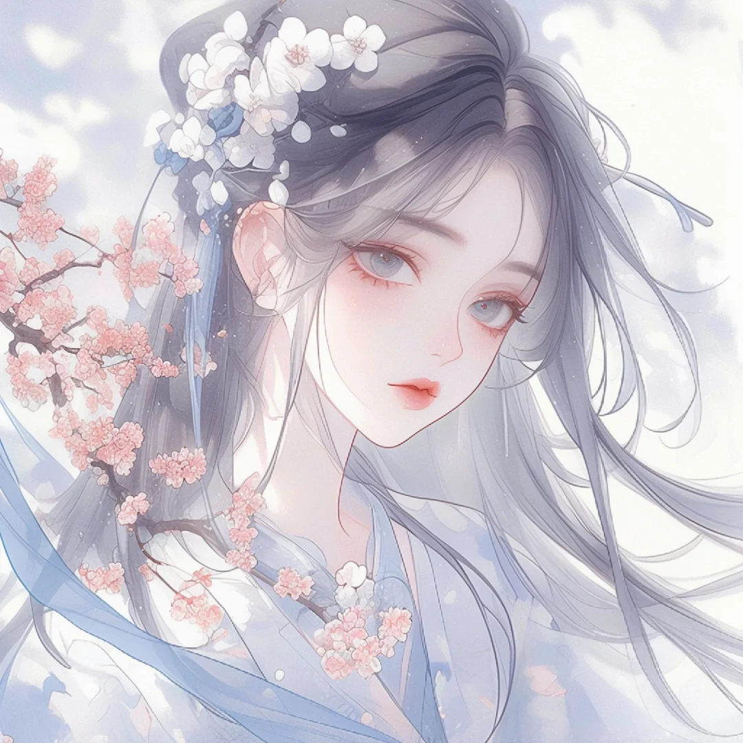 许你十里桃花，愿君不忘此生｜古风唯美女头