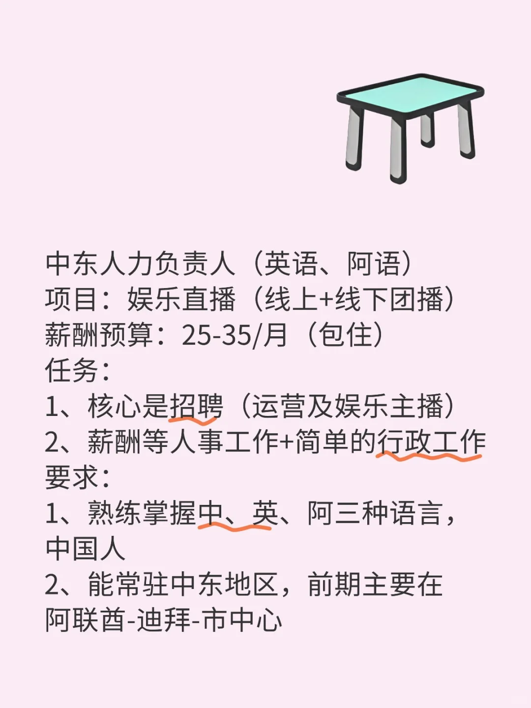 中东求职，大家帮忙推荐推荐