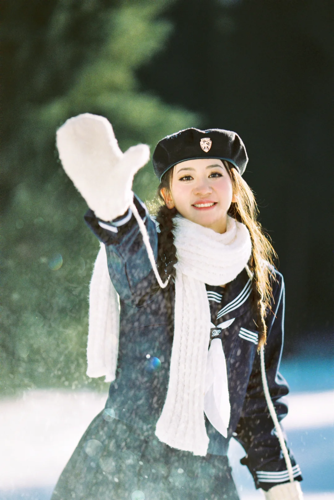 拍到了日剧女主角！❄️乌鲁木齐雪景jk少女