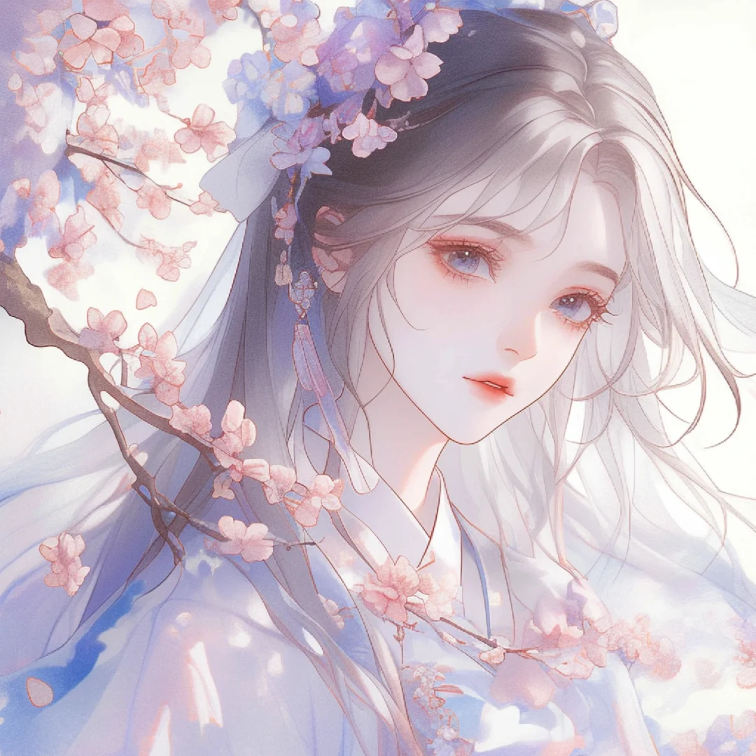 许你十里桃花，愿君不忘此生｜古风唯美女头