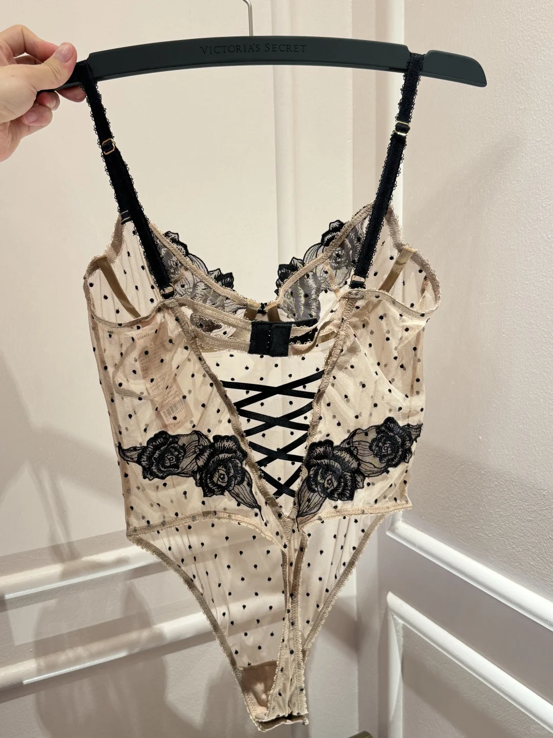 维密新品，波点玫瑰🌹蕾丝，连体衣