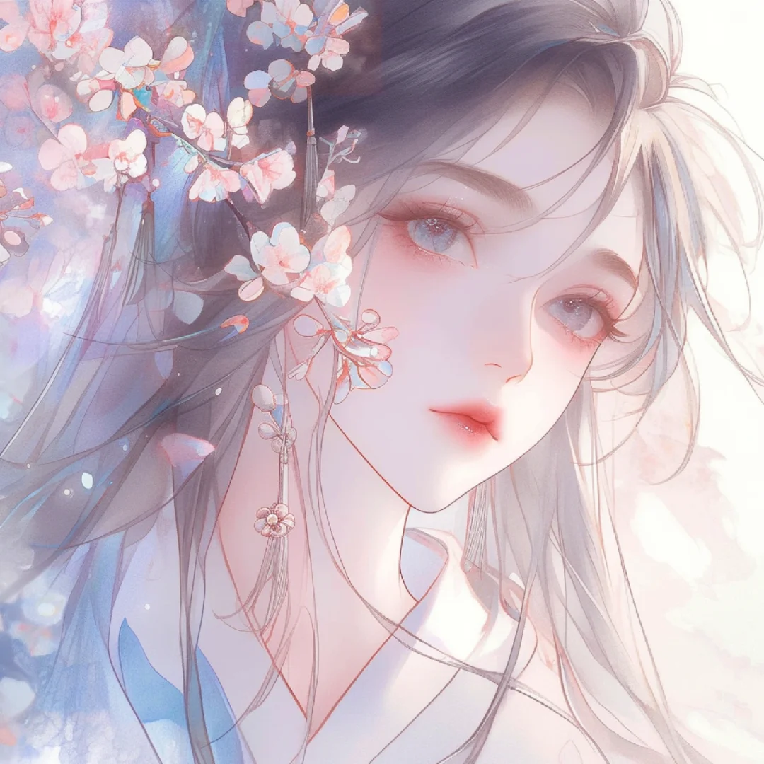 许你十里桃花，愿君不忘此生｜古风唯美女头