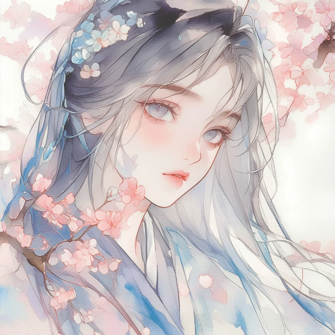 许你十里桃花，愿君不忘此生｜古风唯美女头