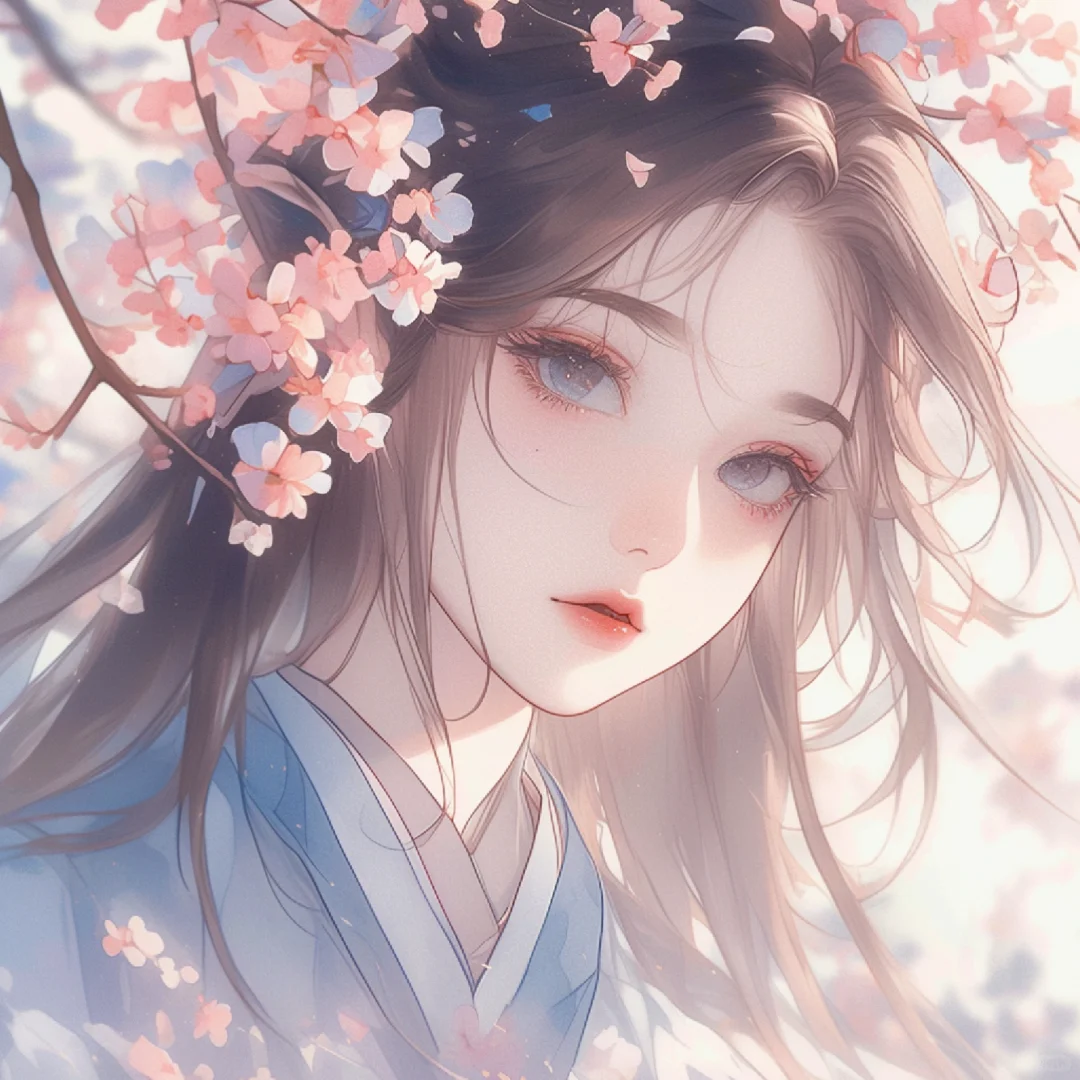 许你十里桃花，愿君不忘此生｜古风唯美女头