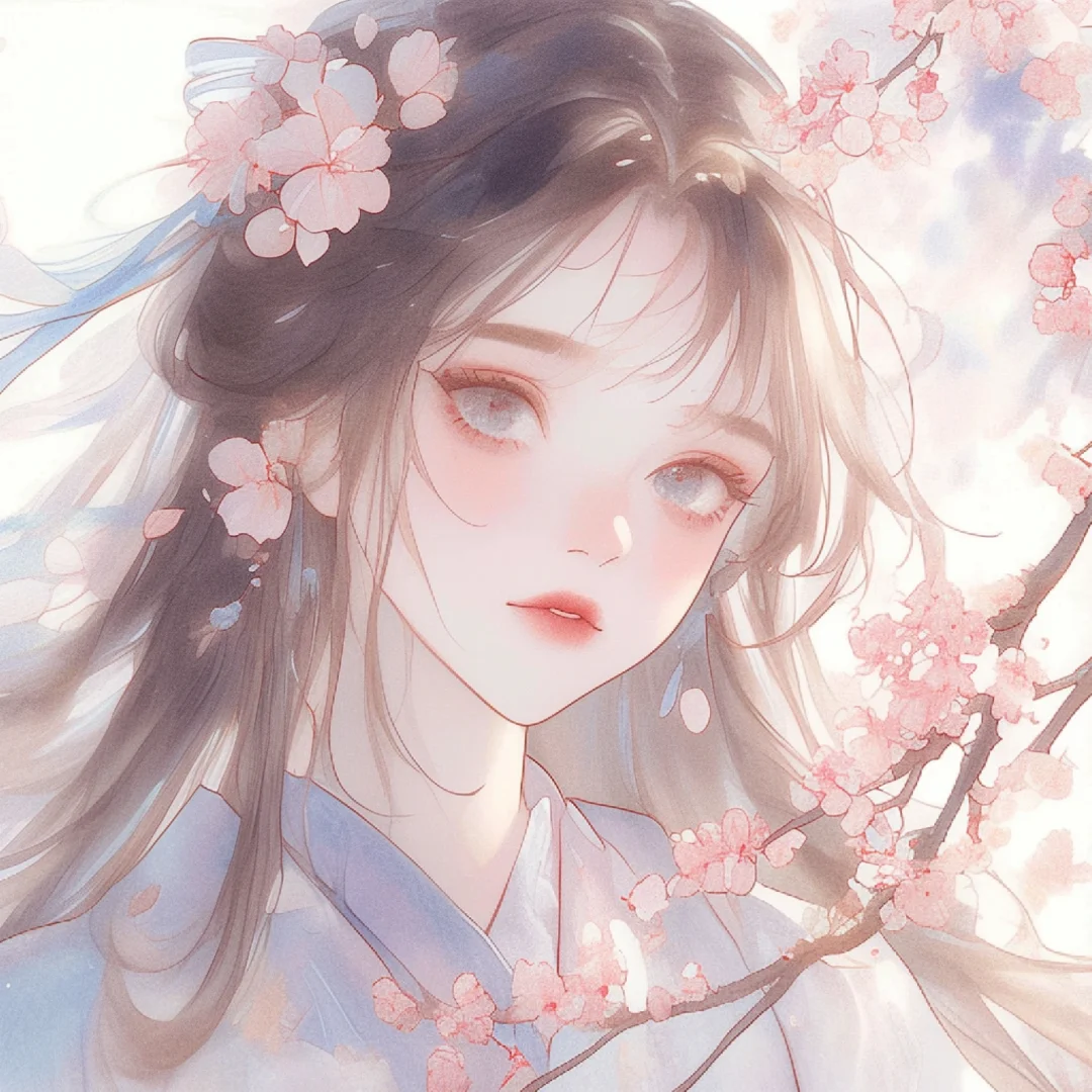 许你十里桃花，愿君不忘此生｜古风唯美女头