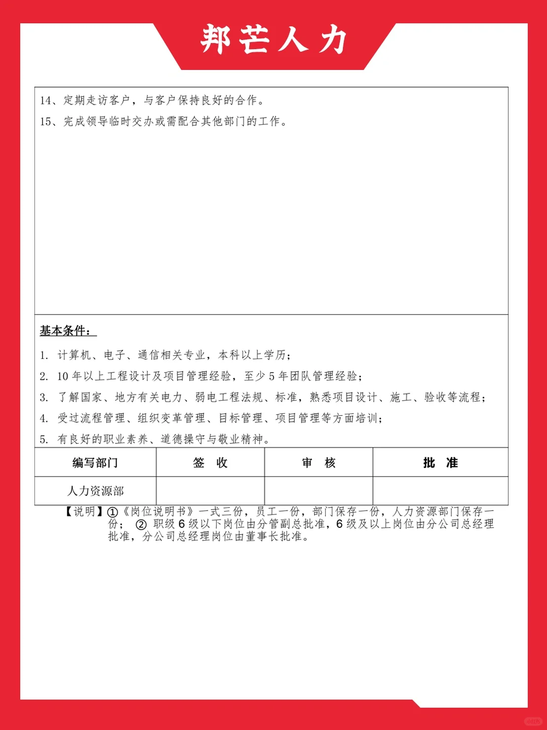 HR干货｜科技公司50个职位说明书