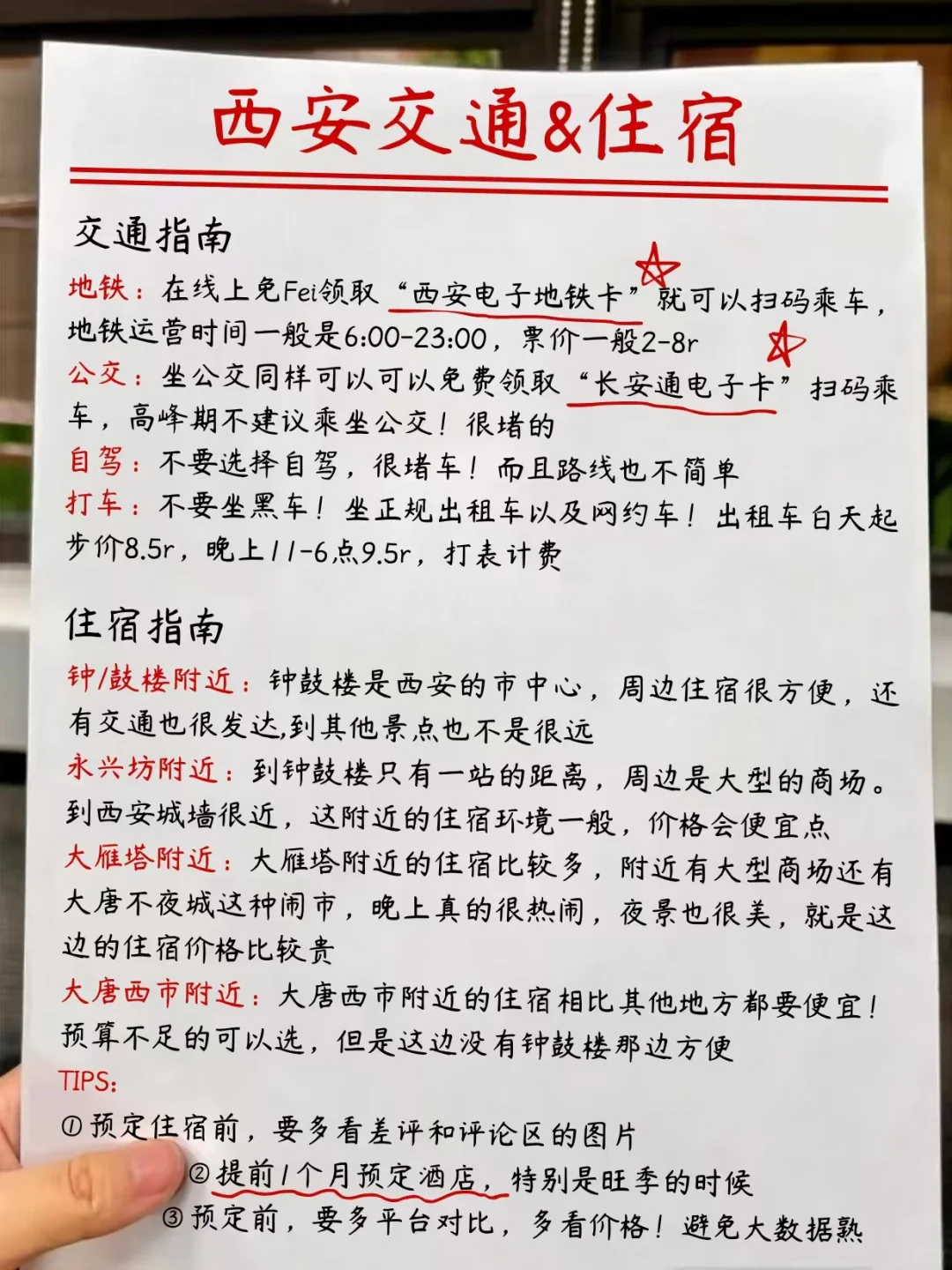 抄作业✌️️西安本地人熬夜手绘保姆级地图