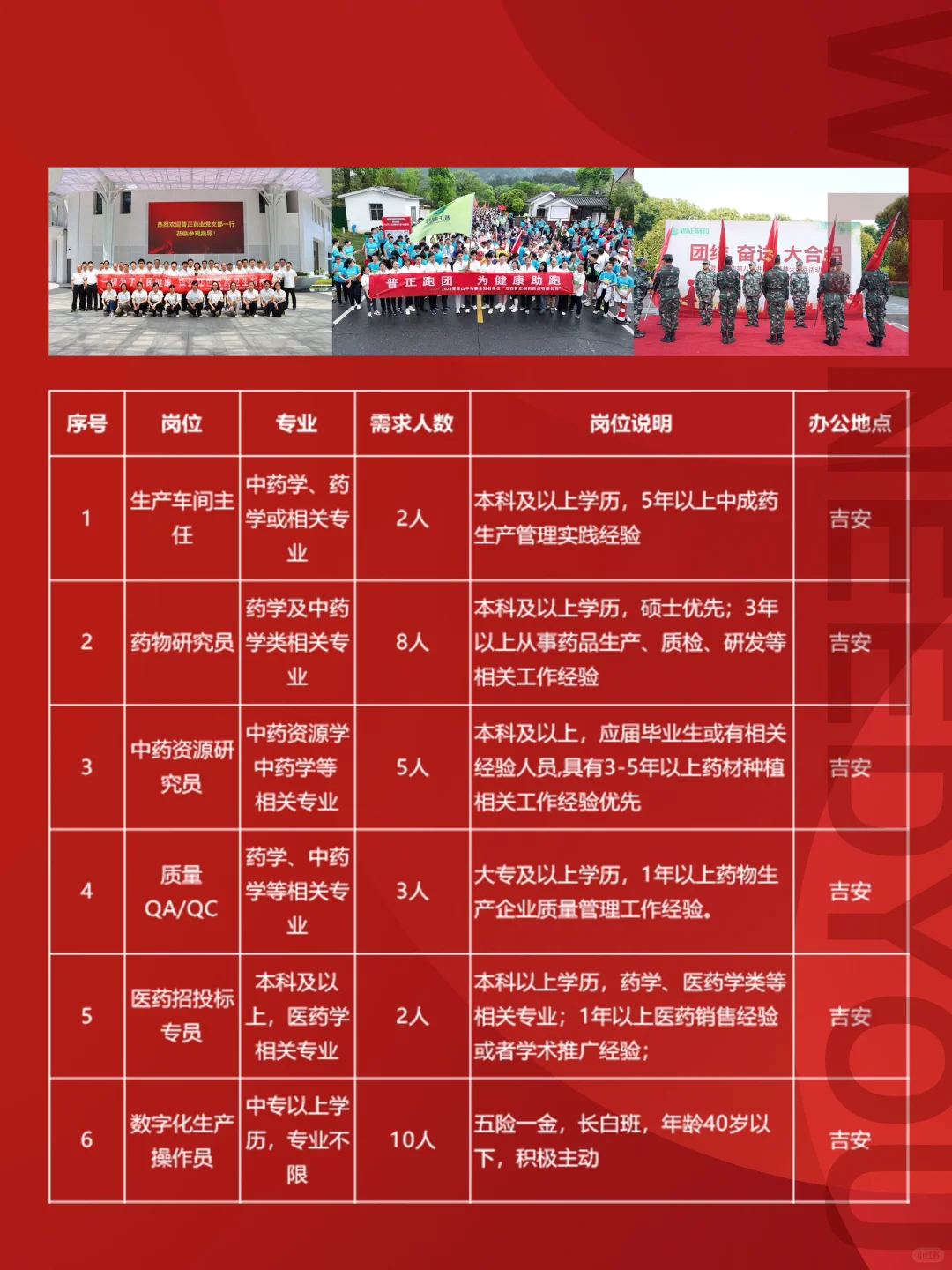 普正制药招人啦！速来💥