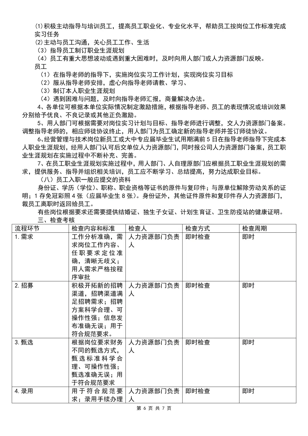 人事必备干货：招聘流程（7页全）