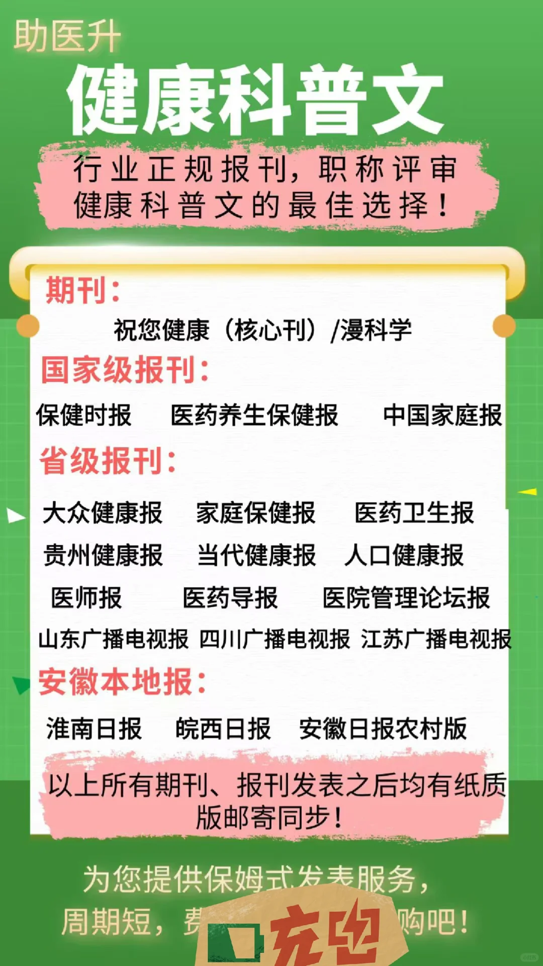 河北医护晋升要求中科普文章是必要条件